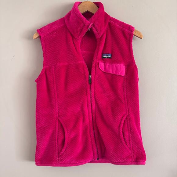 Patagonia Re-Tool Fleece Vest Hot Pink Magenta Size Medium STY25445 - Picture 5 of 6